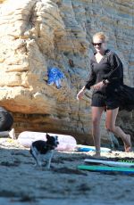 ROSIE HUNTINGTON-WHITELEY Out on the Beach in Malibu 08/09/2020