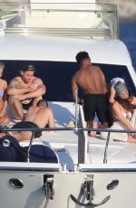 RUBY MAE in Bikini Top at a Boat in Greece 08/10/2020