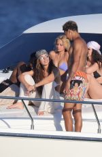 RUBY MAE in Bikini Top at a Boat in Greece 08/10/2020