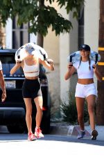 SCARLET and SOPHIA STALLONE at Outdoor Workout Session in West Hollywood 08/11/2020