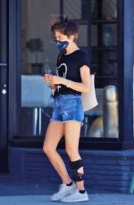 SELMA BLAIR in Denim SHorts Out in Studio City 07/31/2020