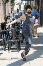 SELMA BLAIR Wearing a Mask Out in Los Angeles 08/27/2020