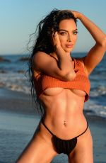 SHAHIRA BARRY at a Photoshoot on the Beach in Malibu 08/14/2020