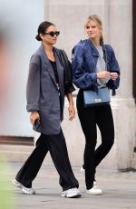 SHANINA SHAIK and NADINE LEOPOLD Out Shopping in London 08/26/2020