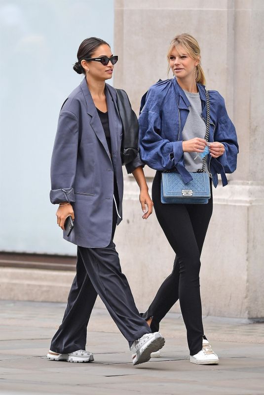 SHANINA SHAIK and NADINE LEOPOLD Out Shopping in London 08/26/2020