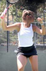 SOFIA RICHIE at a Tennis Court in Los Angeles 08/19/2020