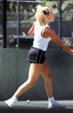 SOFIA RICHIE at a Tennis Court in Los Angeles 08/19/2020