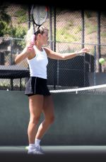 SOFIA RICHIE at a Tennis Court in Los Angeles 08/19/2020