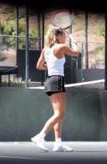 SOFIA RICHIE at a Tennis Court in Los Angeles 08/19/2020
