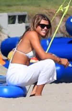 SOFIA RICHIE in Bikini Top on the Beach in Malibu 08/08/2020
