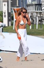 SOFIA RICHIE in Bikini Top on the Beach in Malibu 08/08/2020