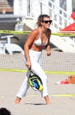 SOFIA RICHIE in Bikini Top on the Beach in Malibu 08/08/2020