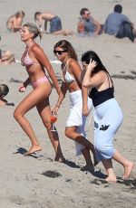 SOFIA RICHIE in Bikini Top on the Beach in Malibu 08/08/2020