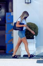SOFIA RICHIE in Denim SHorts Out in Malibu 08/07/2020