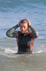 SOFIA RICHIE in Wetsuit Paddleboarding in Malibu 08/16/2020