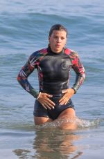 SOFIA RICHIE in Wetsuit Paddleboarding in Malibu 08/16/2020