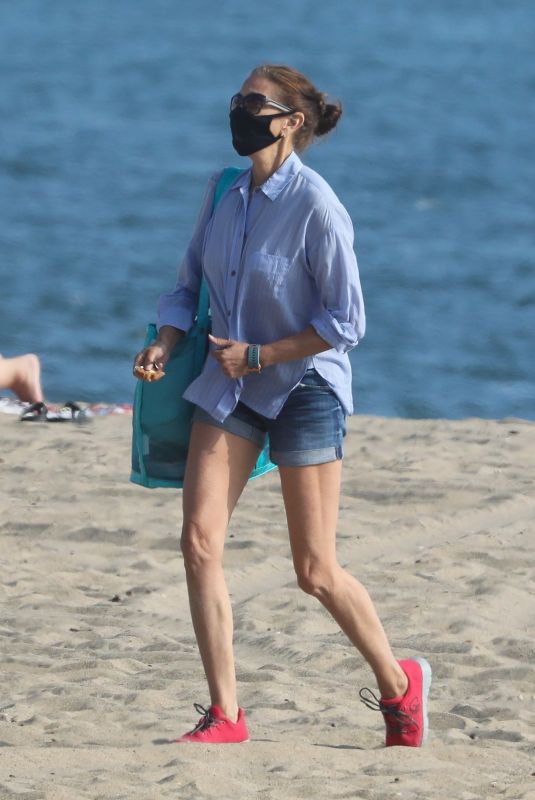 TERI HATCHER Out at a Beach in Malibu 08/06/2020