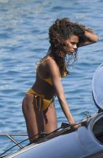 TINA KUNAKEY in Bikinis on Holiday in Greece 08/06/2020
