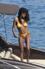 TINA KUNAKEY in Bikinis on Holiday in Greece 08/06/2020