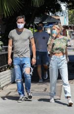 TINA LOUISE and Brian Austin Green at Sugar Taco in Los Angeles 07/29/2020
