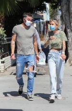 TINA LOUISE and Brian Austin Green at Sugar Taco in Los Angeles 07/29/2020