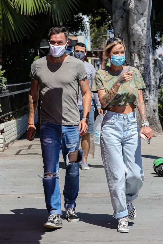 TINA LOUISE and Brian Austin Green at Sugar Taco in Los Angeles 07/29/2020