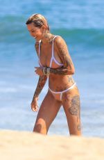 TINA LOUISE in Bikini at a Beach in Malibu 08/16/2020