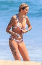 TINA LOUISE in Bikini at a Beach in Malibu 08/16/2020