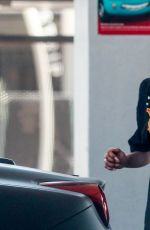 TINASHE Out Driving Her Ferrari in Beverly Hills 07/18/2020