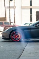 TINASHE Out Driving Her Ferrari in Beverly Hills 07/18/2020