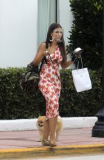VANESSA CLAUDIO Out with Her Dog in Miami Beach 08/13/2020