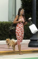 VANESSA CLAUDIO Out with Her Dog in Miami Beach 08/13/2020