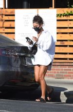 VANESSA HUDGENS Getting Take Out Dinner in Los Angeles 08/05/2020