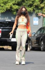 VANESSA HUDGENS Heading to a Gym in West Hollywood 08/21/2020