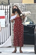 VANESSA HUDGENS in a Long Summer Dress Out in Studio City 08/22/2020