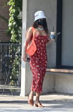 VANESSA HUDGENS in a Long Summer Dress Out in Studio City 08/22/2020