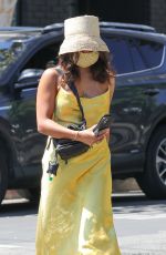 VANESSA HUDGENS in a Yellow Dress Out in Los Angeles 08/14/2020