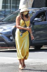 VANESSA HUDGENS in a Yellow Dress Out in Los Angeles 08/14/2020