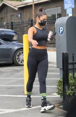 VANESSA HUDGENS in Tights Arrivres at a Gym in Hollywood 08/17/2020