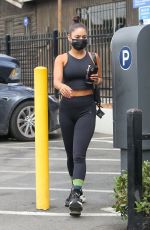 VANESSA HUDGENS in Tights Arrivres at a Gym in Hollywood 08/17/2020