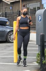 VANESSA HUDGENS in Tights Arrivres at a Gym in Hollywood 08/17/2020