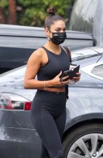 VANESSA HUDGENS in Tights Arrivres at a Gym in Hollywood 08/17/2020
