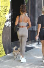 VANESSA HUDGENS in Tights Out with Her Dog in West Hollywood 08/26/2020