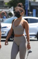 VANESSA HUDGENS in Tights Out with Her Dog in West Hollywood 08/26/2020