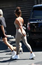 VANESSA HUDGENS in Tights Out with Her Dog in West Hollywood 08/26/2020