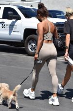 VANESSA HUDGENS in Tights Out with Her Dog in West Hollywood 08/26/2020