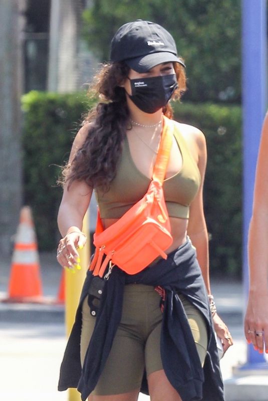VANESSA HUDGENS Leaves a Gym in Los Angeles 08/24/2020