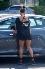 VANESSA HUDGENS Leaves a Gym in West Hollywood 08/14/2020