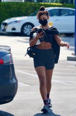 VANESSA HUDGENS Leaves a Gym in West Hollywood 08/14/2020