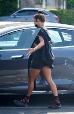 VANESSA HUDGENS Leaves a Gym in West Hollywood 08/14/2020